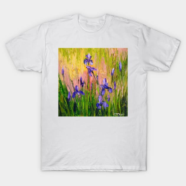 Irises T-Shirt by OLHADARCHUKART